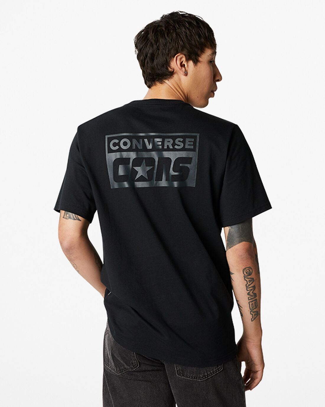 Converse CONS Grafika Férfi Póló Fekete | HU70652