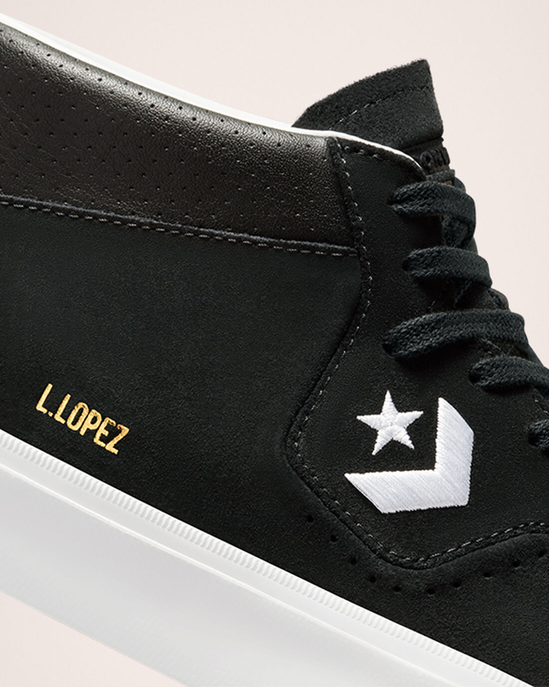 Converse CONS Louie Lopez Pro Mid Férfi Deszkás Cipő Fekete/Fehér | HU59068