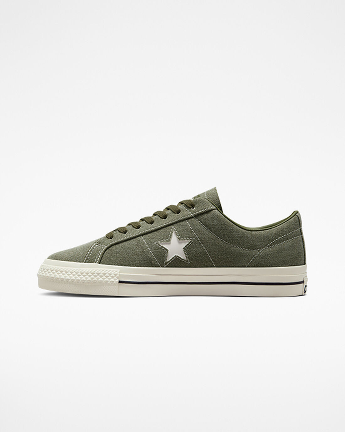 Converse CONS One Star Pro Heavyweight Vászon Női Deszkás Cipő Olivazöld/Fekete | HU27598