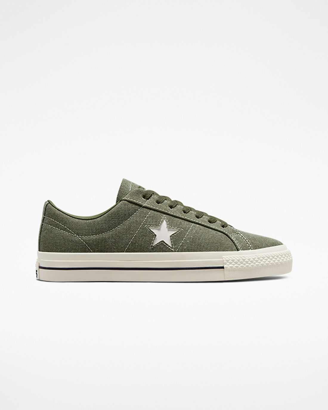 Converse CONS One Star Pro Heavyweight Vászon Női Deszkás Cipő Olivazöld/Fekete | HU27598