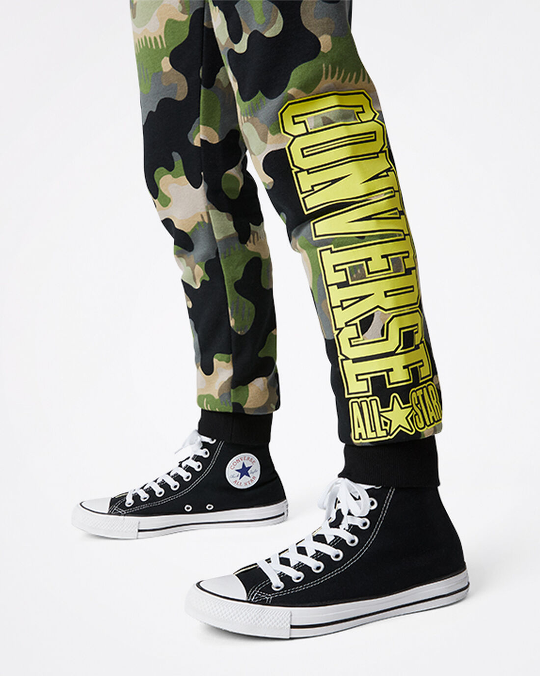 Converse Camo Jogger Fiú Nadrág Olivazöld | HU78653