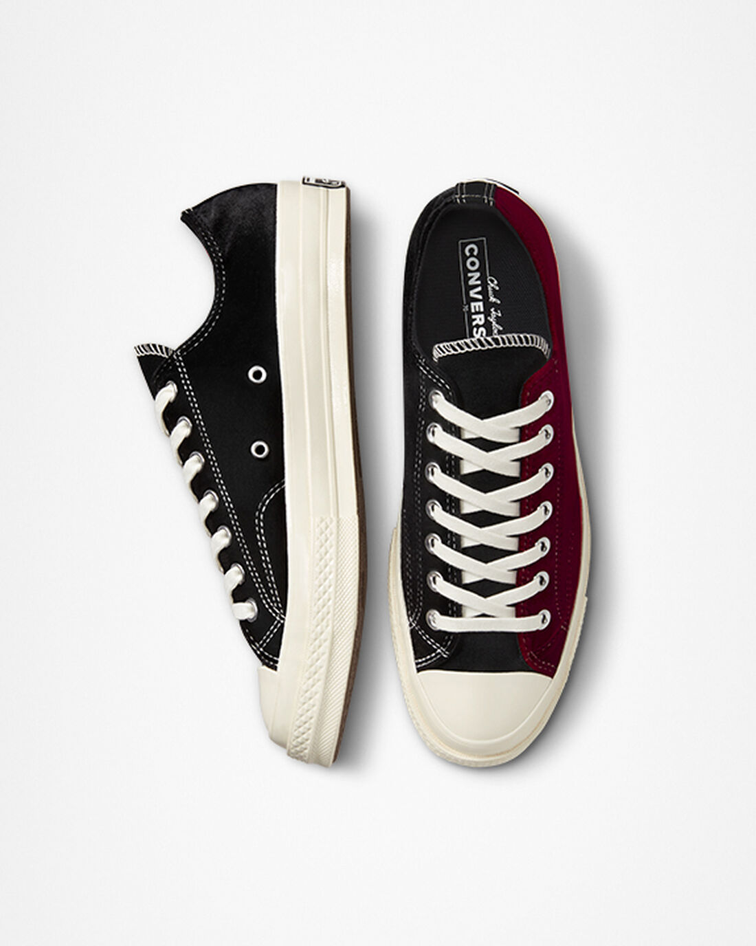 Converse Chuck 70 Beyond Retro Velvet Férfi Tornacipő Fekete/Piros | HU15980