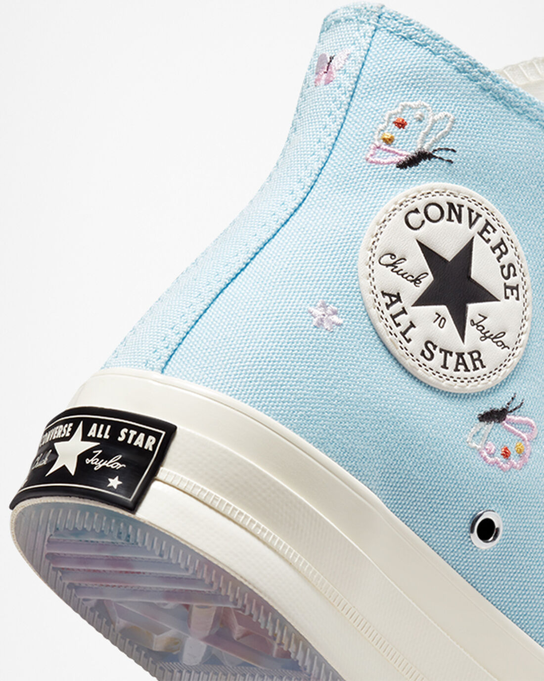 Converse Chuck 70 Butterfly Wings Női Magasszárú Cipő Kék/Fekete | HU05714