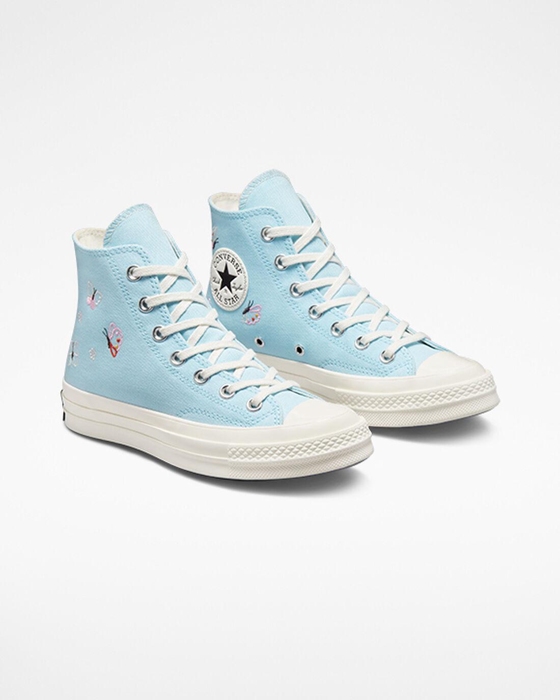 Converse Chuck 70 Butterfly Wings Női Magasszárú Cipő Kék/Fekete | HU05714