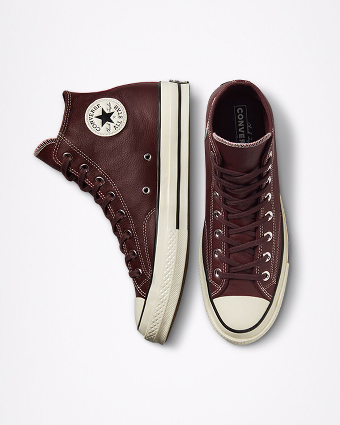 Converse Chuck 70 Bőr Férfi Magasszárú Cipő Bordó | HU85702