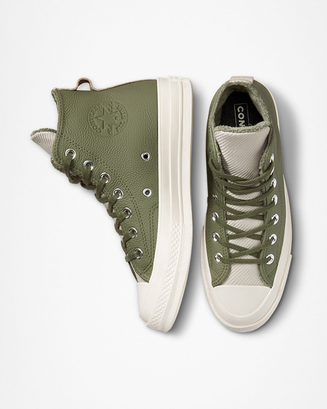 Converse Chuck 70 Counter Climate Férfi Magasszárú Cipő Olivazöld | HU58941