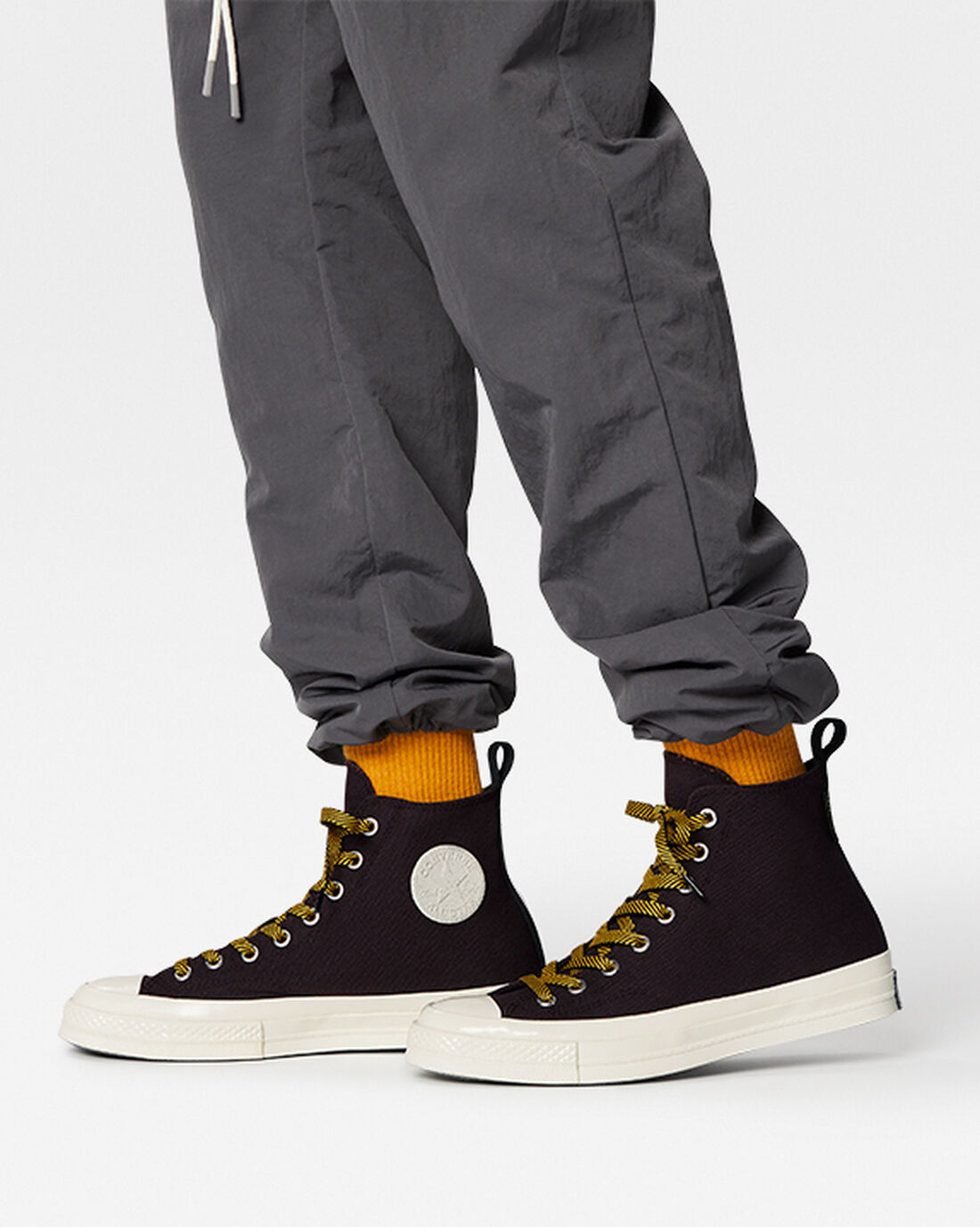 Converse Chuck 70 Counter Climate GORE-TEX Férfi Magasszárú Cipő Fekete Rózsaszín/Sárga | HU38241