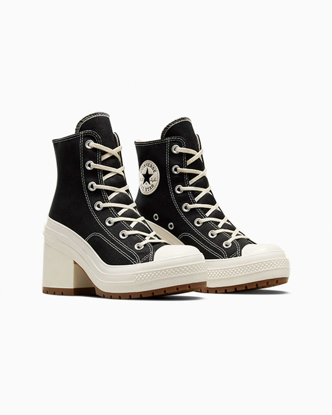 Converse Chuck 70 De Luxe Heel Női Magasszárú Cipő Fekete | HU03745