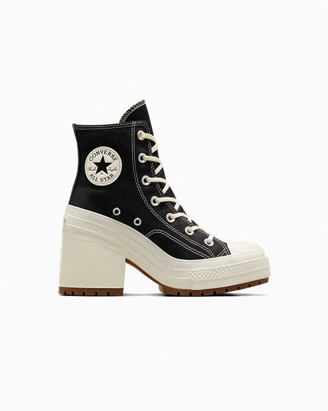 Converse Chuck 70 De Luxe Heel Női Magasszárú Cipő Fekete | HU03745