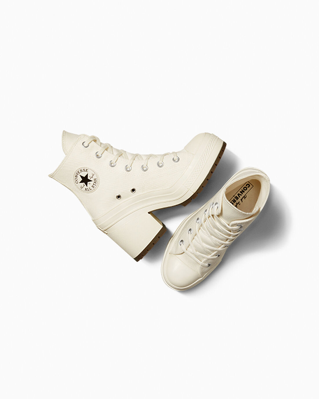 Converse Chuck 70 De Luxe Heel Női Magasszárú Cipő Bézs/Fekete | HU81903