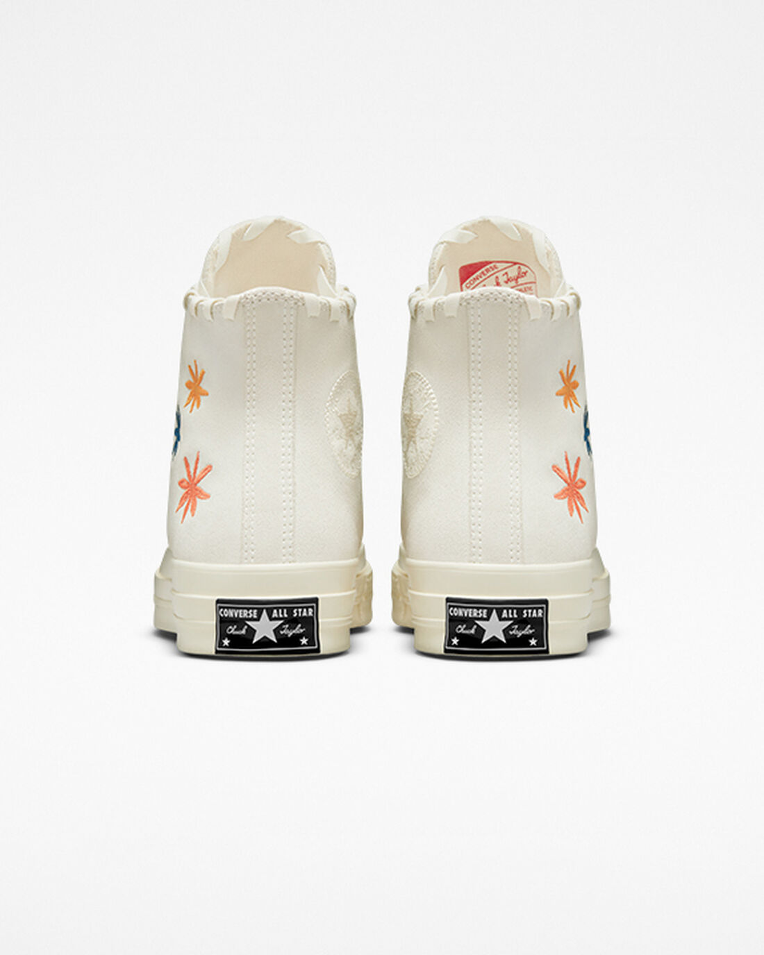 Converse Chuck 70 Embroidered Florals Női Magasszárú Cipő Bézs/Bézs Fehér | HU18035