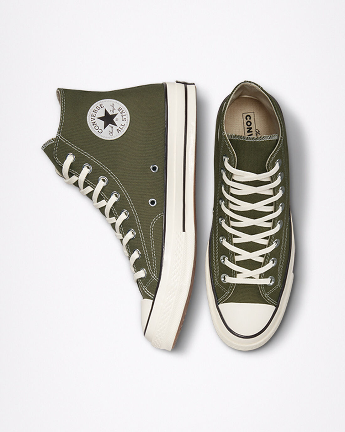 Converse Chuck 70 Férfi Magasszárú Cipő Olivazöld/Fekete | HU51698