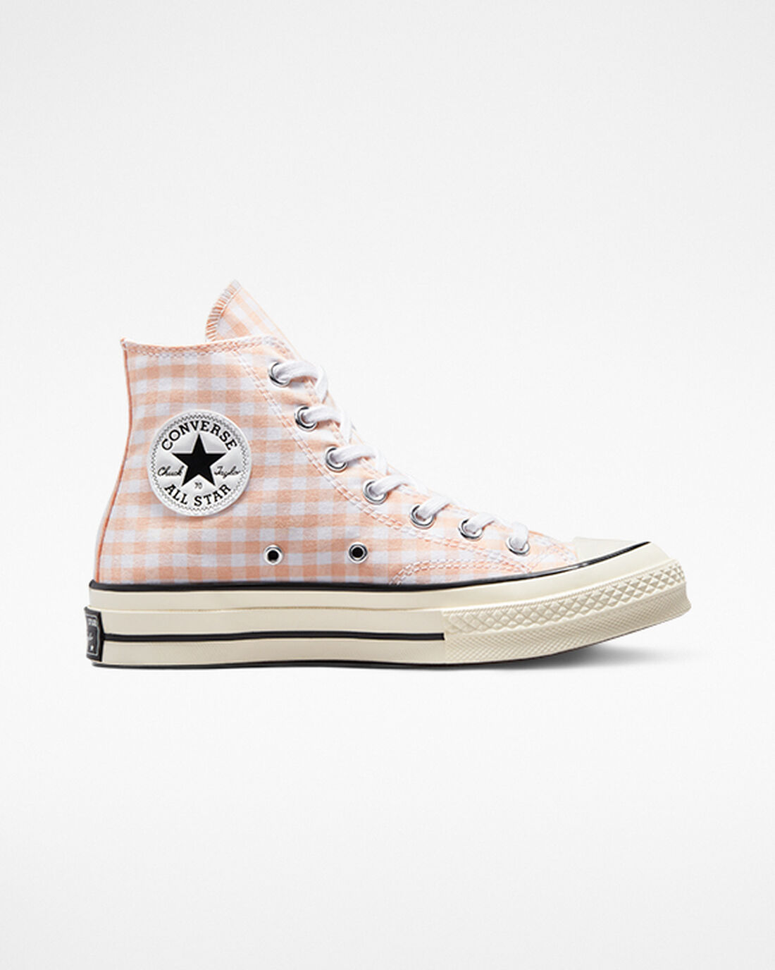 Converse Chuck 70 Gingham Női Magasszárú Cipő Korall/Fehér | HU51293