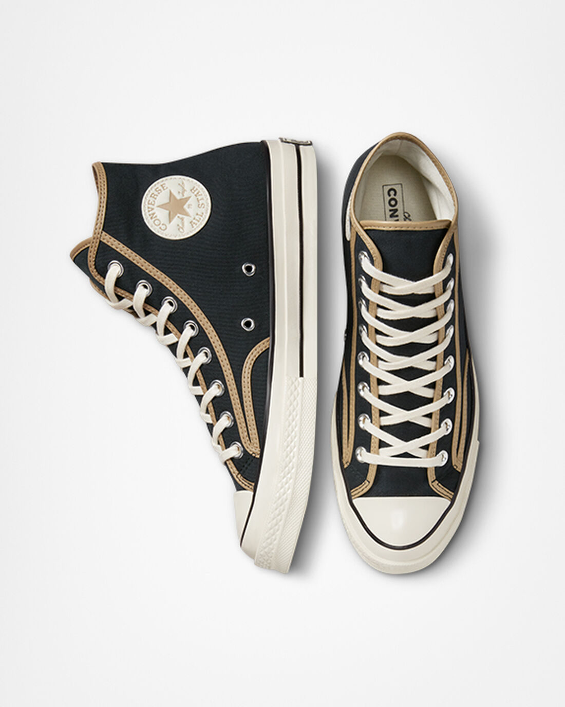 Converse Chuck 70 Heavyweight Vászon Férfi Magasszárú Cipő Fekete/Khaki | HU16249