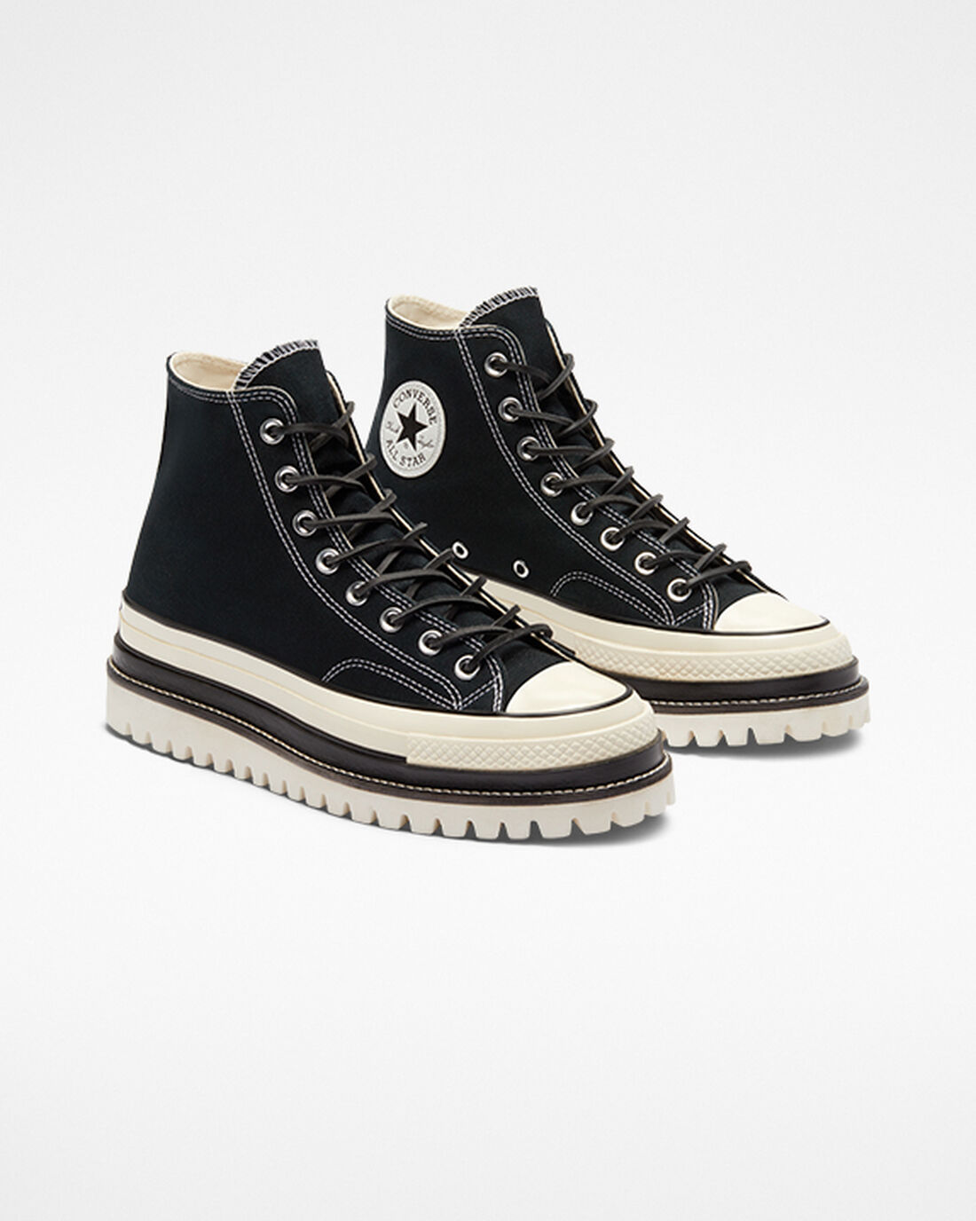 Converse Chuck 70 LTD Lugged Férfi Magasszárú Cipő Fekete | HU76385