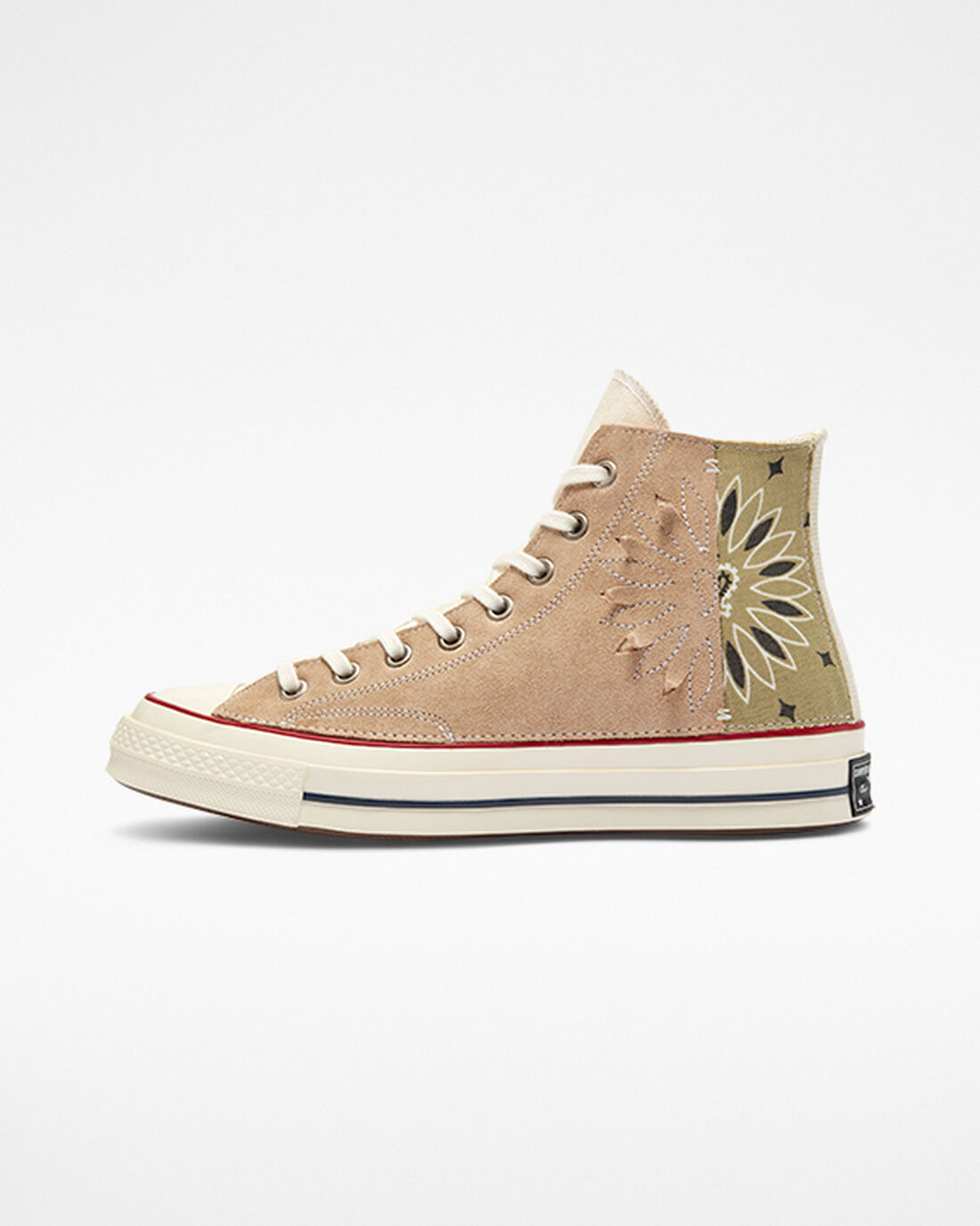 Converse Chuck 70 LTD Paisley Velúr Férfi Magasszárú Cipő Bézs Barna | HU63418