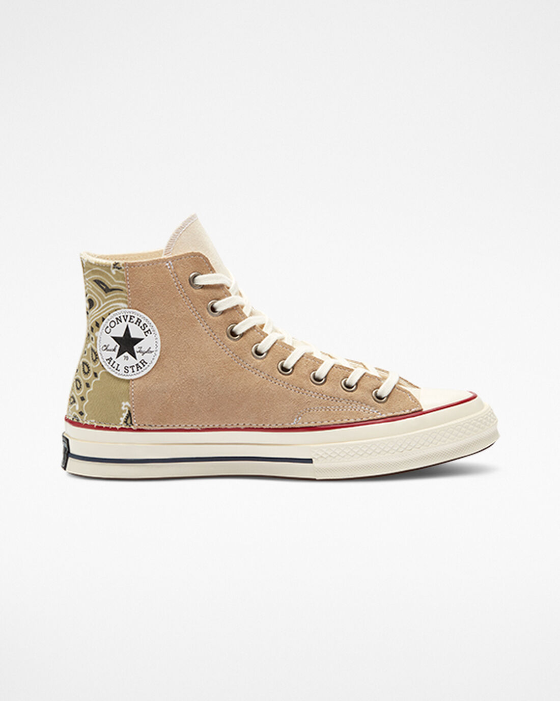 Converse Chuck 70 LTD Paisley Velúr Férfi Magasszárú Cipő Bézs Barna | HU63418