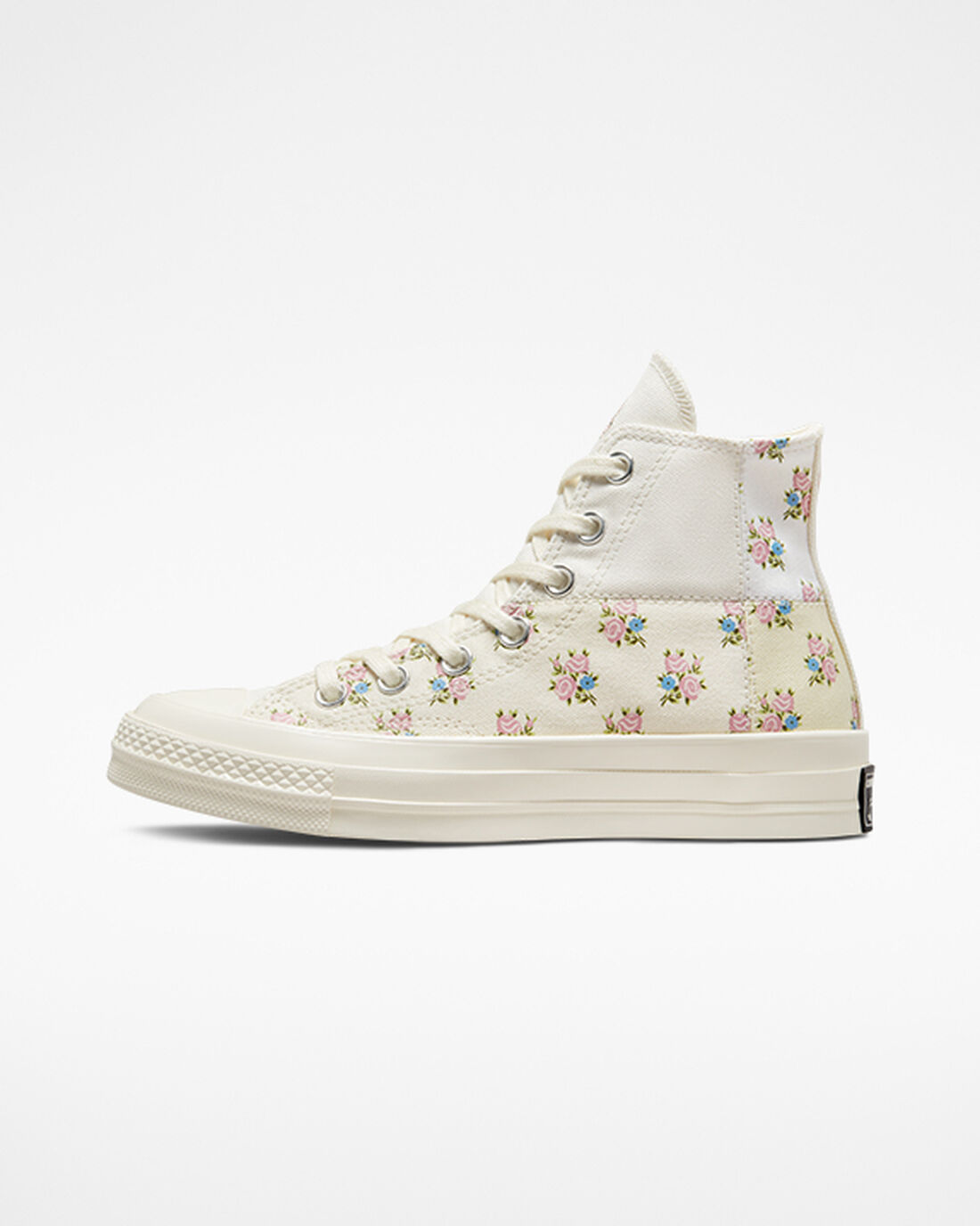 Converse Chuck 70 Patchwork Floral Női Magasszárú Cipő Bézs/Fehér | HU69820