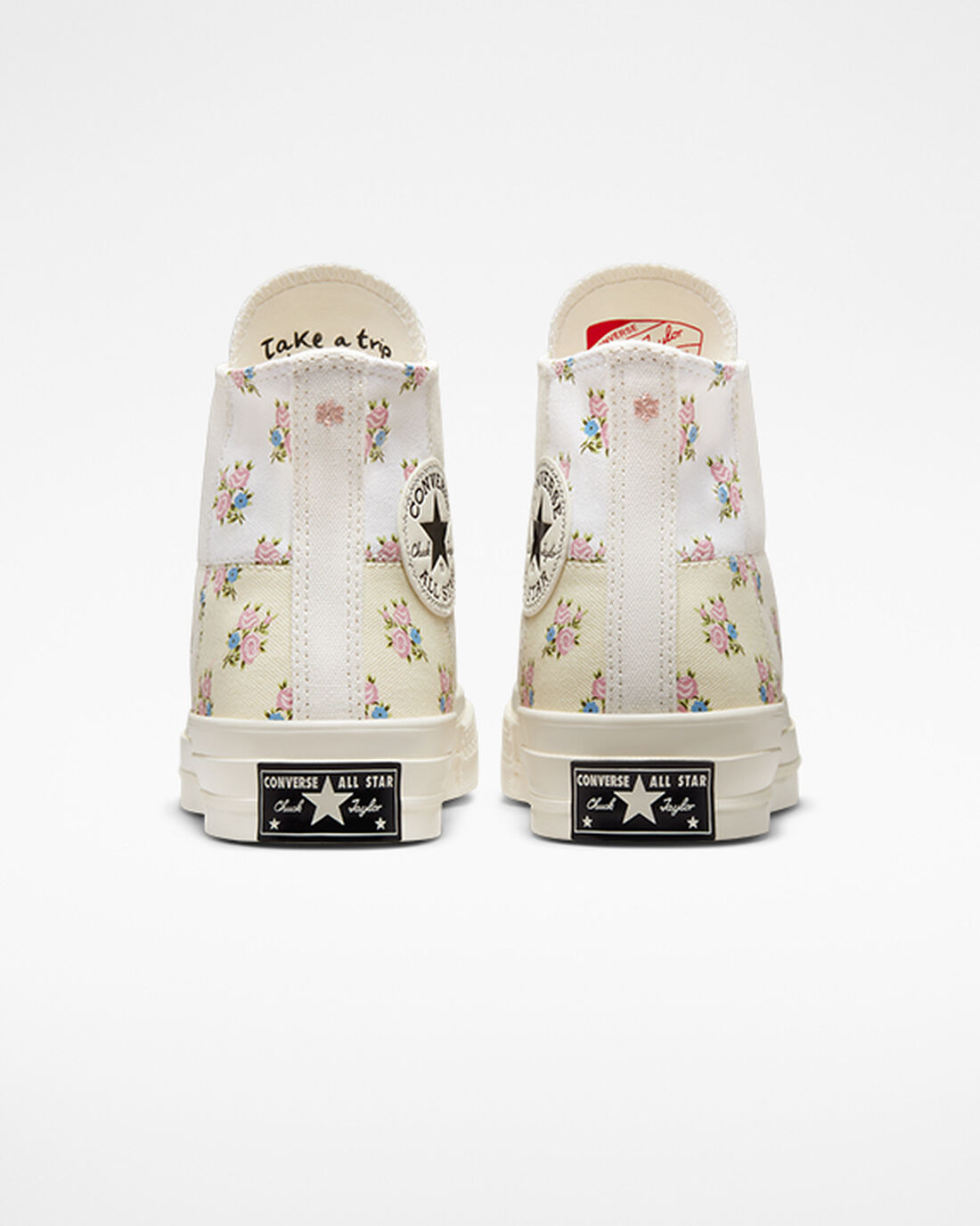 Converse Chuck 70 Patchwork Floral Női Magasszárú Cipő Bézs/Fehér | HU69820