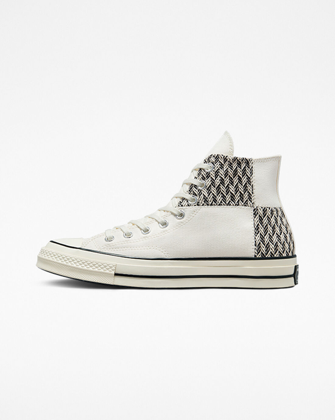 Converse Chuck 70 Patchwork Férfi Magasszárú Cipő Bézs/Fehér/Fekete | HU19528