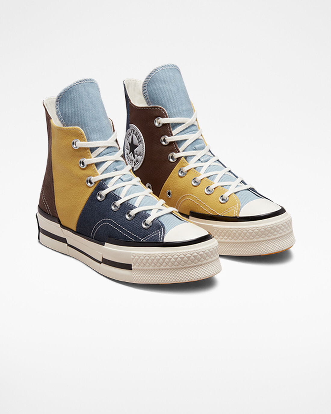 Converse Chuck 70 Plus Férfi Magasszárú Cipő Barna/Sötétkék | HU48752