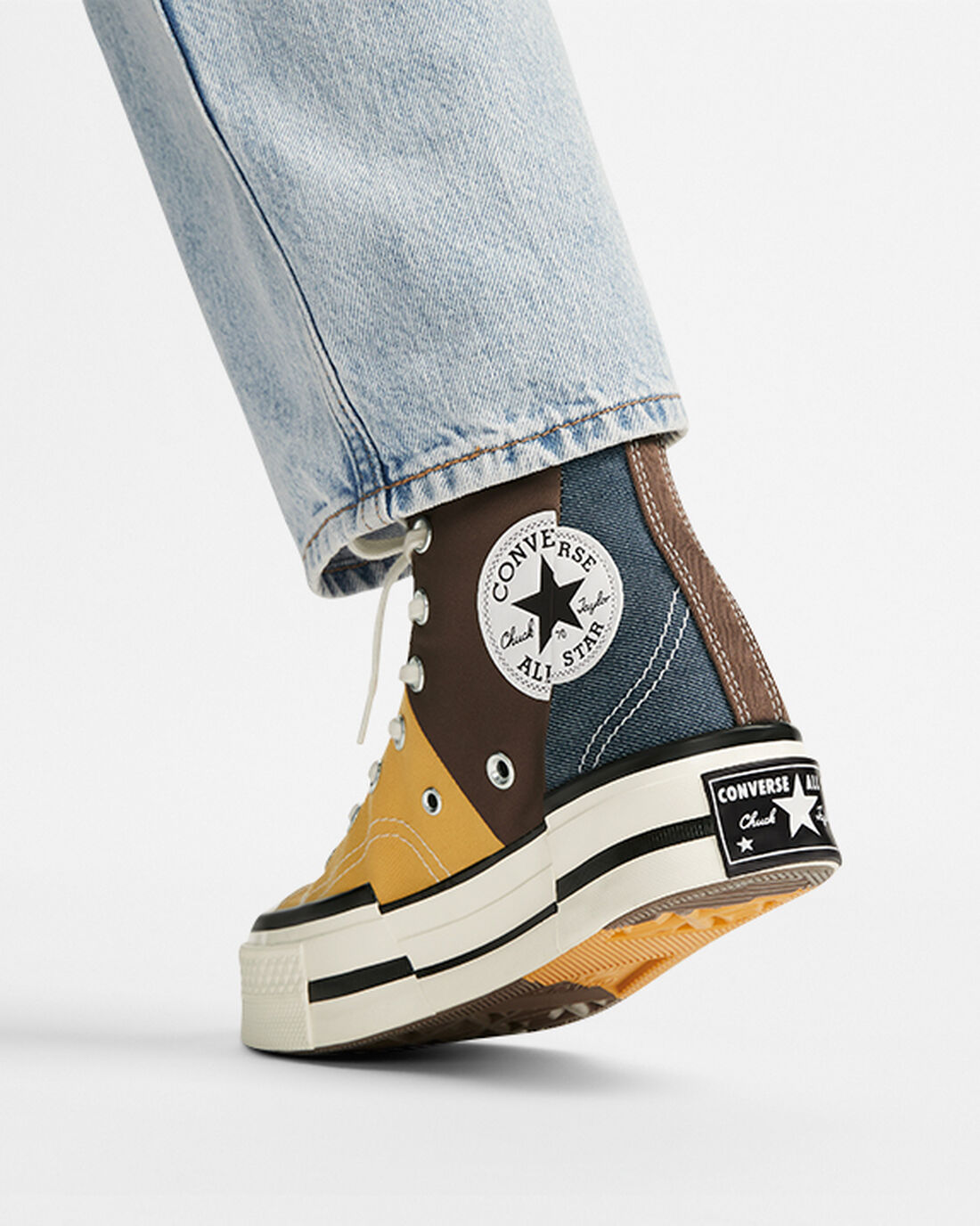 Converse Chuck 70 Plus Férfi Magasszárú Cipő Barna/Sötétkék | HU48752