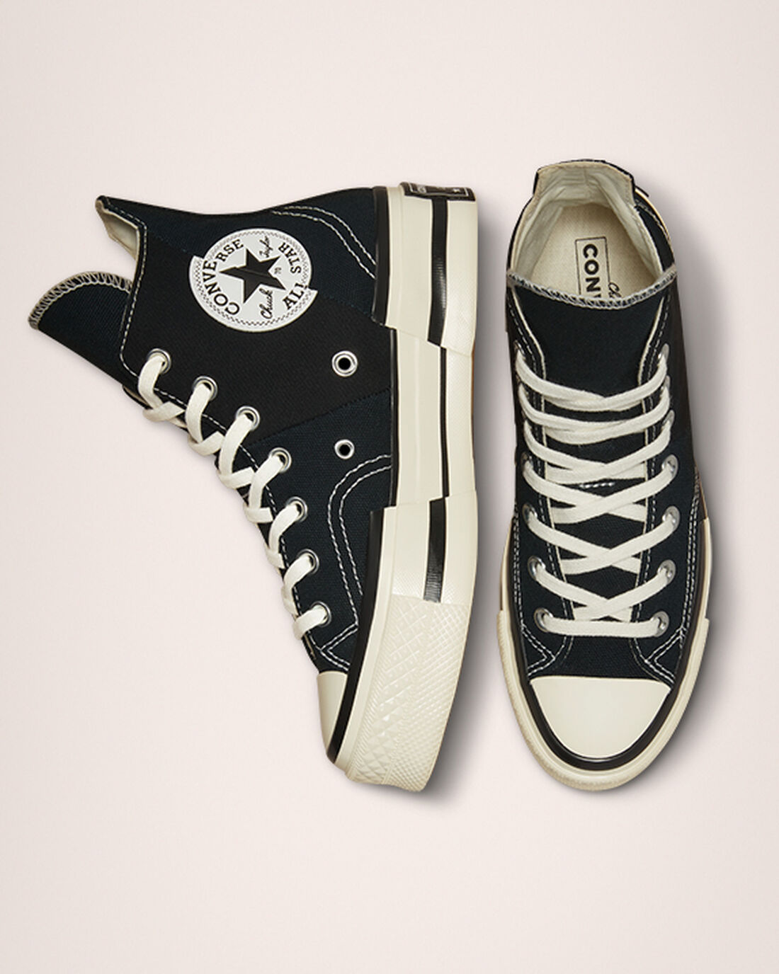 Converse Chuck 70 Plus Férfi Magasszárú Cipő Fekete | HU56713