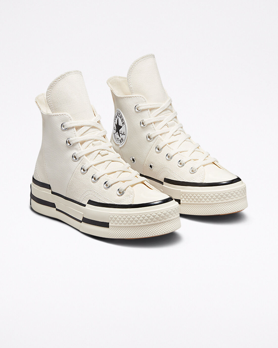 Converse Chuck 70 Plus Férfi Magasszárú Cipő Bézs/Fekete | HU98670