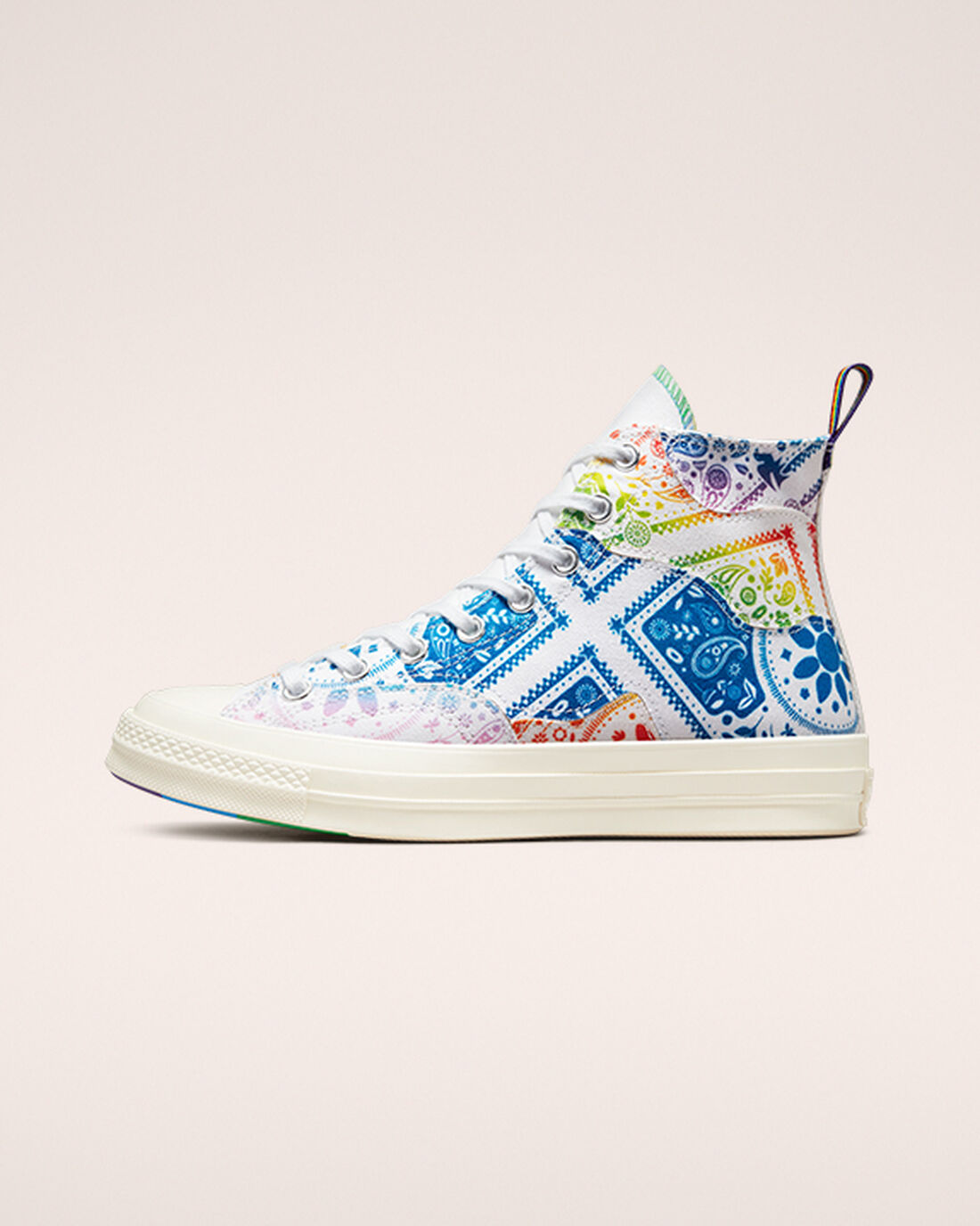 Converse Chuck 70 Pride Női Magasszárú Cipő Fehér/Piros | HU68713