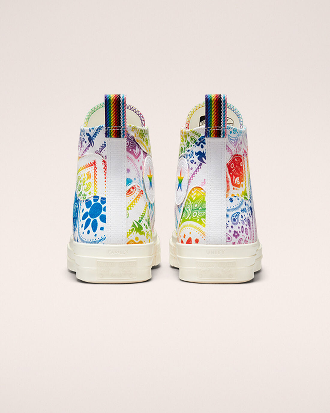 Converse Chuck 70 Pride Női Magasszárú Cipő Fehér/Piros | HU68713