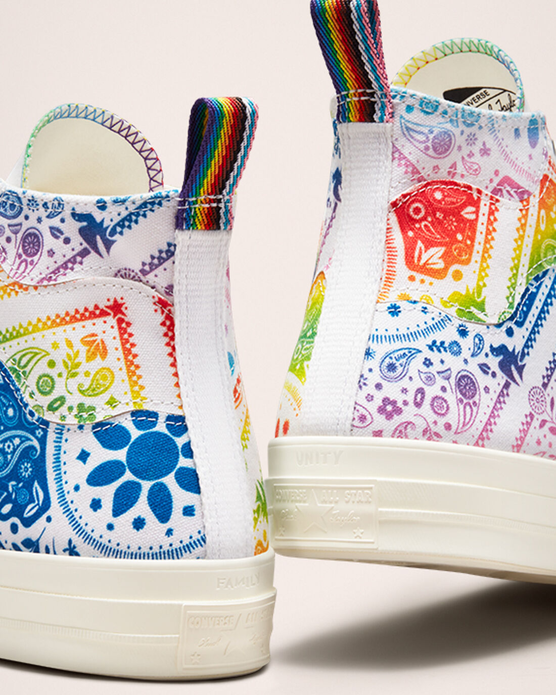 Converse Chuck 70 Pride Női Magasszárú Cipő Fehér/Piros | HU68713