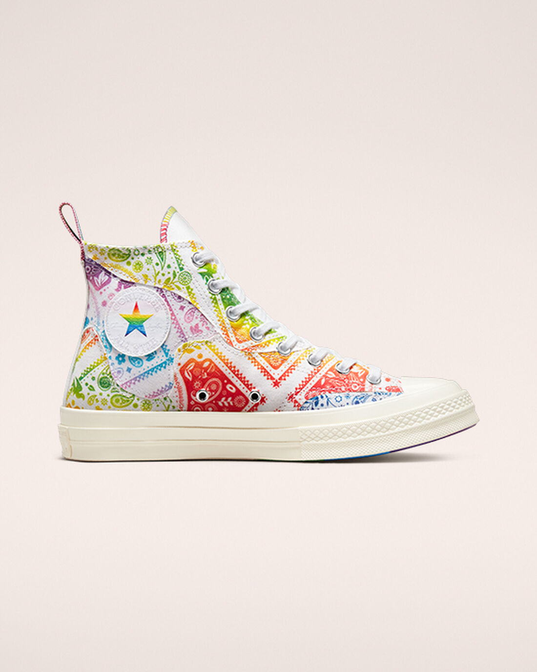 Converse Chuck 70 Pride Női Magasszárú Cipő Fehér/Piros | HU68713