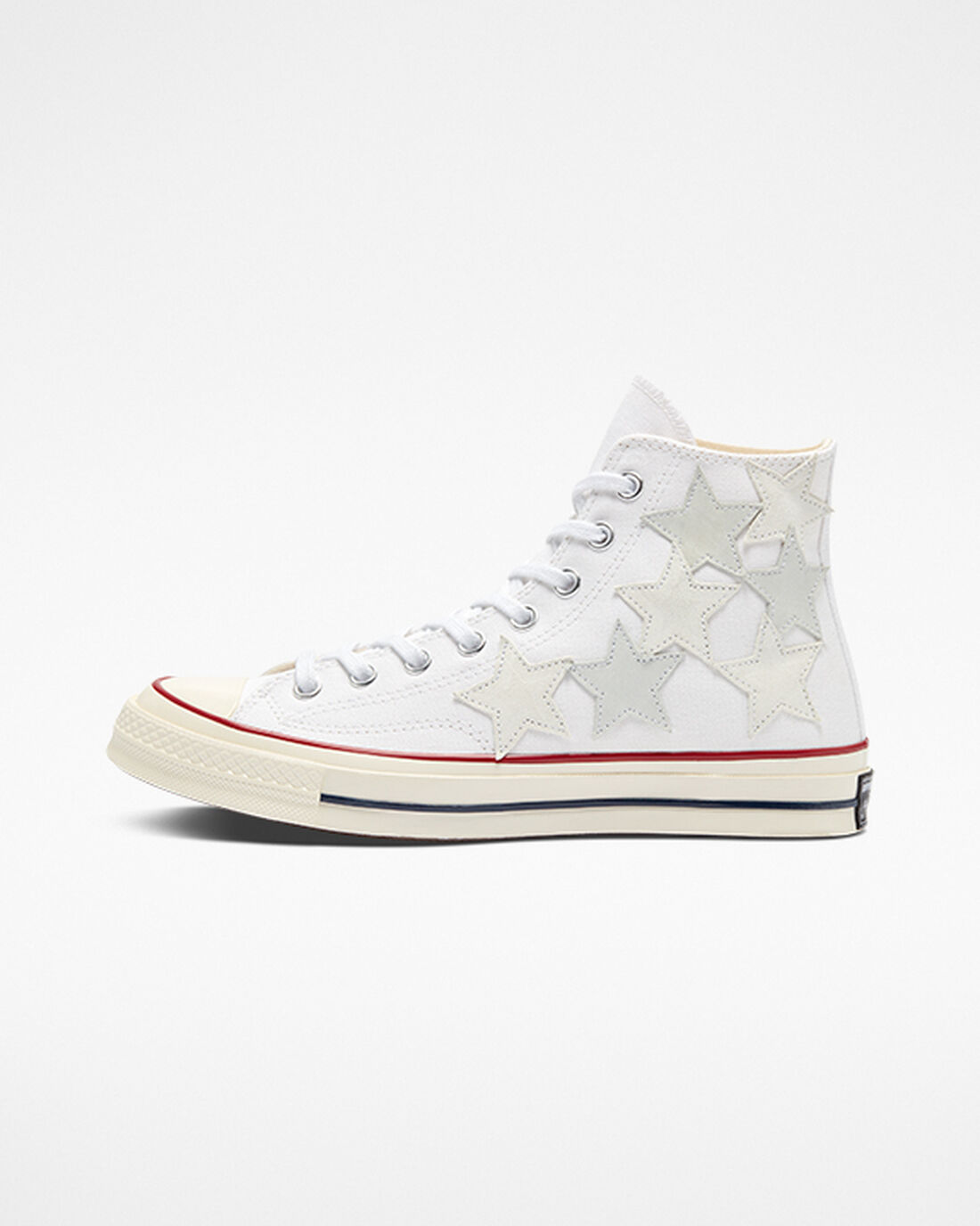 Converse Chuck 70 Star Patchwork Férfi Magasszárú Cipő Fehér Színes | HU86503