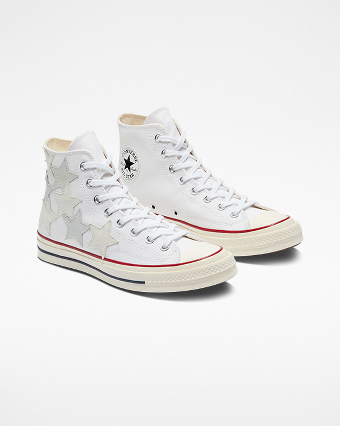 Converse Chuck 70 Star Patchwork Férfi Magasszárú Cipő Fehér Színes | HU86503