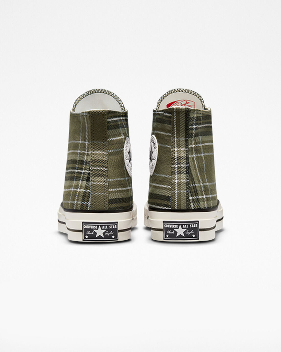 Converse Chuck 70 Tartan Férfi Magasszárú Cipő Olivazöld/Fekete | HU67432