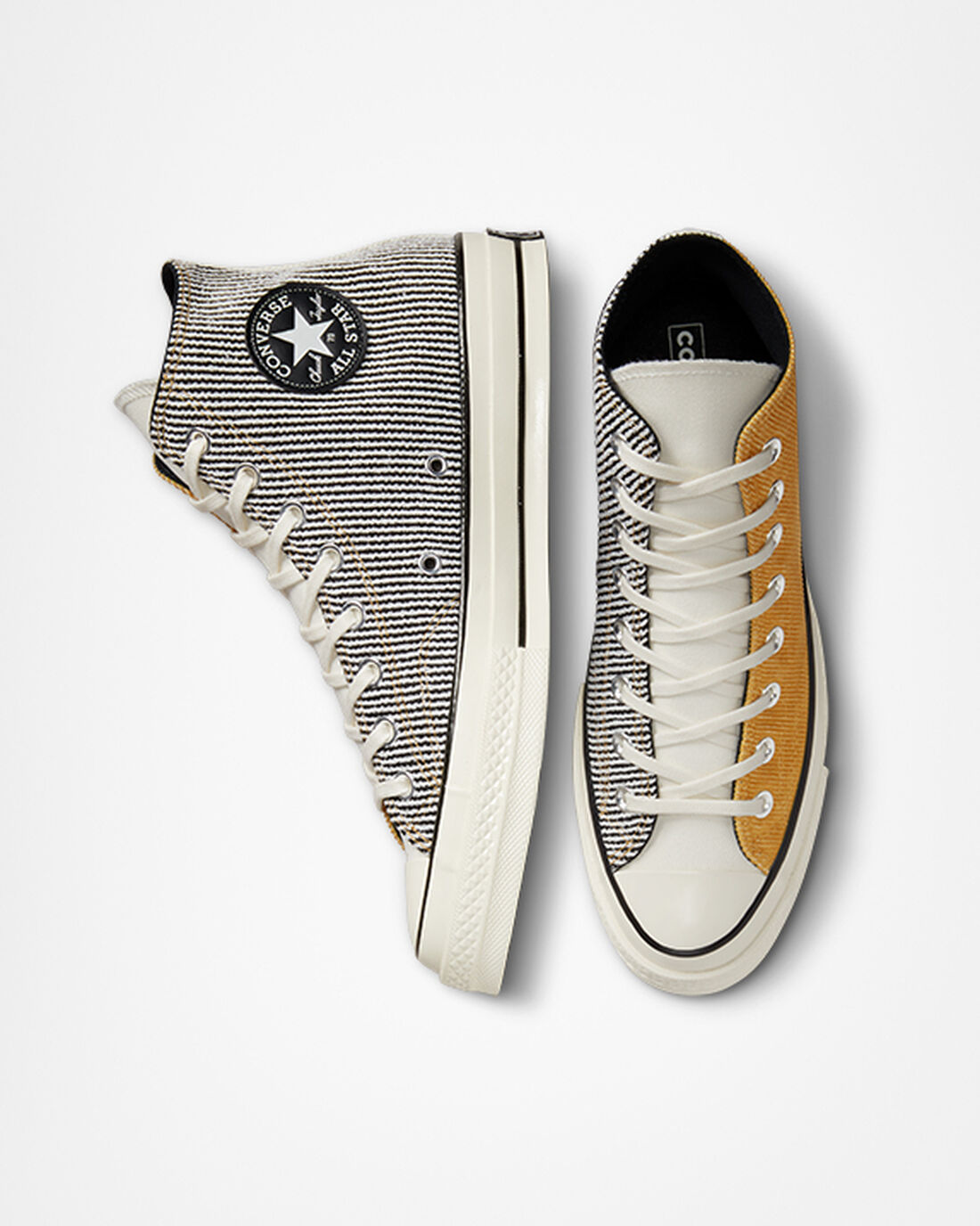 Converse Chuck 70 Textured Tri-Panel Férfi Magasszárú Cipő Narancssárga/Fekete | HU64701