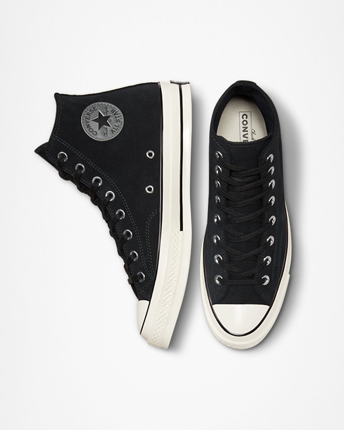 Converse Chuck 70 Velúr Férfi Magasszárú Cipő Fekete | HU15738