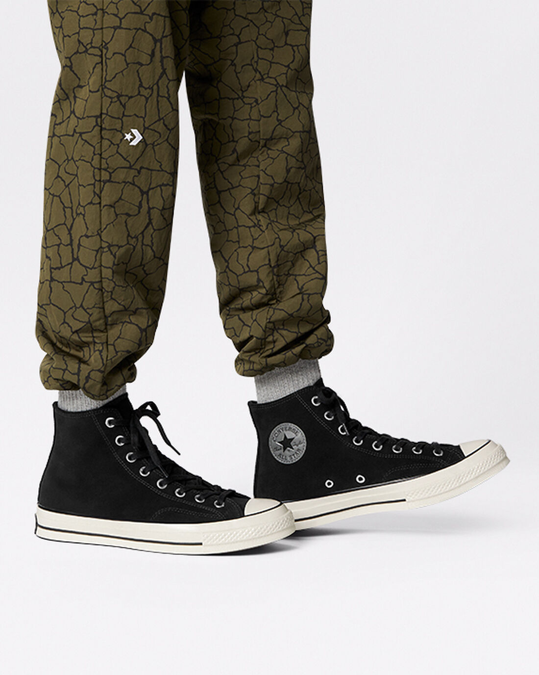 Converse Chuck 70 Velúr Férfi Magasszárú Cipő Fekete | HU15738