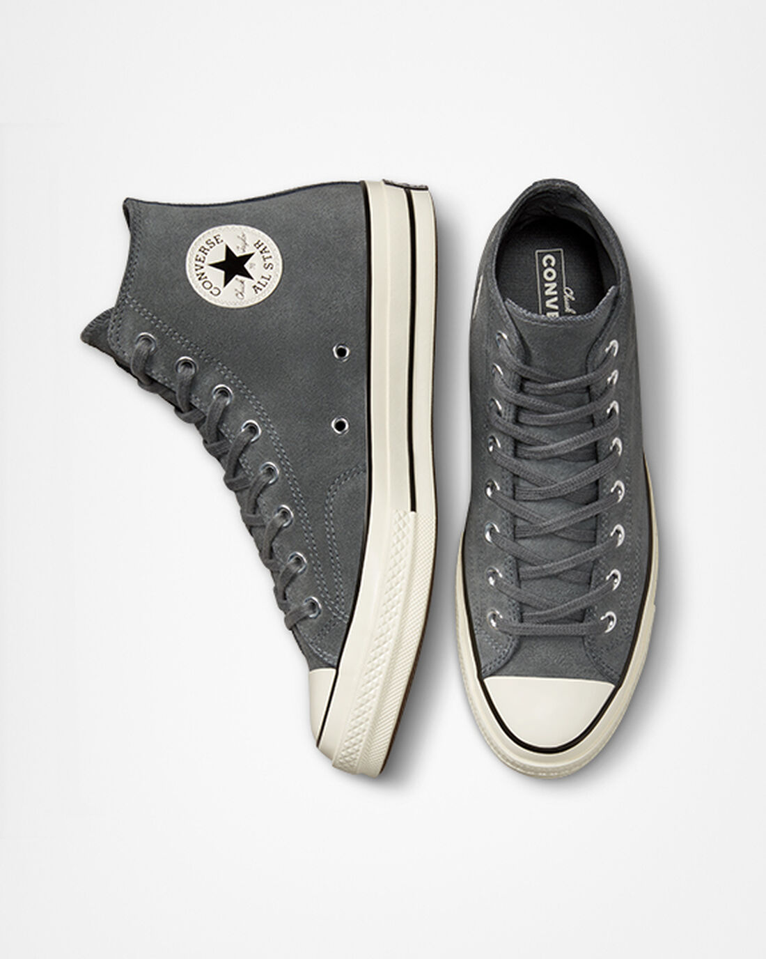 Converse Chuck 70 Velúr Férfi Magasszárú Cipő Szürke/Fekete | HU25017