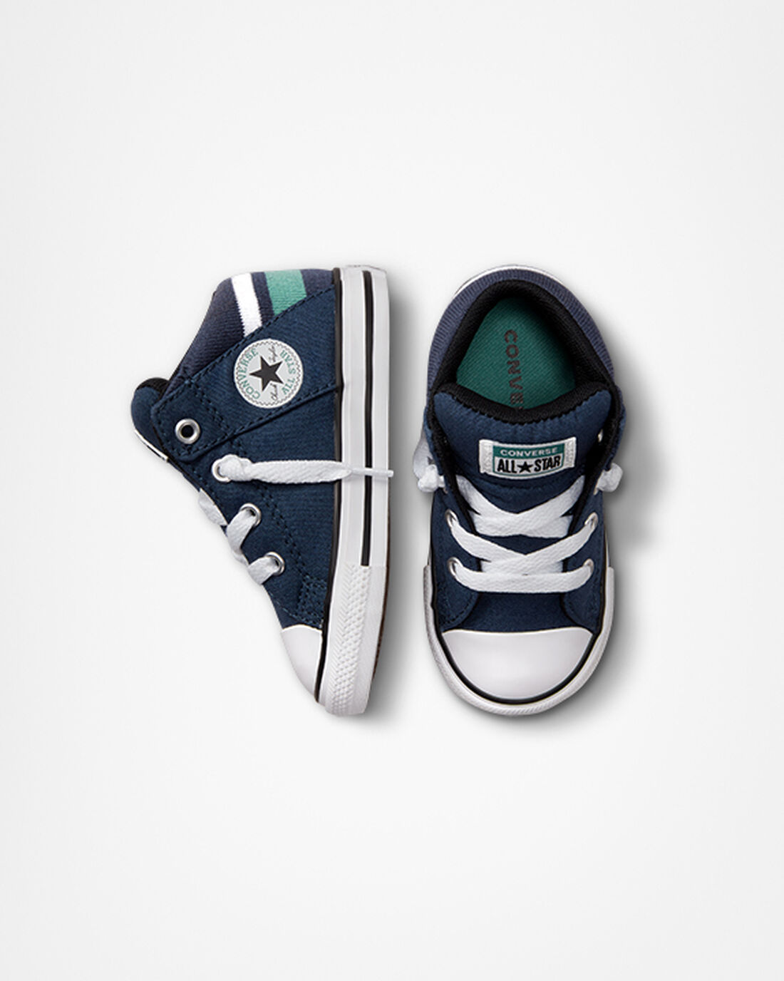 Converse Chuck Taylor All Star Axel Varsity Lány Magasszárú Cipő Sötétkék/Fehér | HU27160