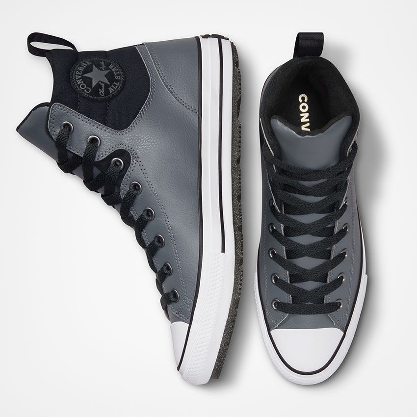 Converse Chuck Taylor All Star Berkshire Boot Vizi Resistant Női Téli Bakancs Szürke/Fekete | HU43671