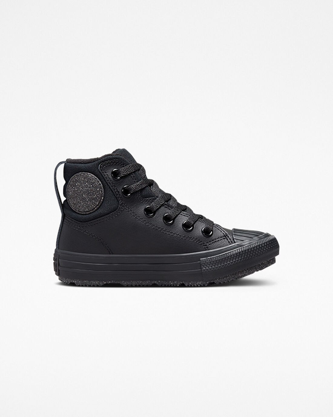 Converse Chuck Taylor All Star Berkshire Boot Bőr Fiú Magasszárú Cipő Fekete/Szürke | HU50346