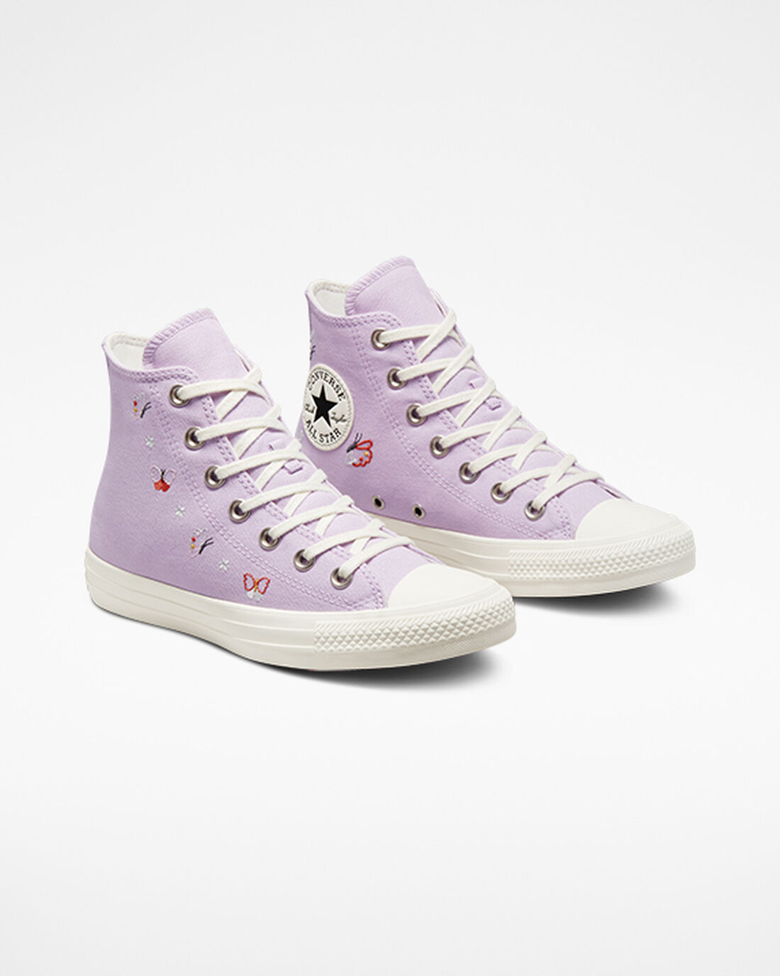 Converse Chuck Taylor All Star Butterfly Wings Női Magasszárú Cipő Lila/Fekete | HU32497