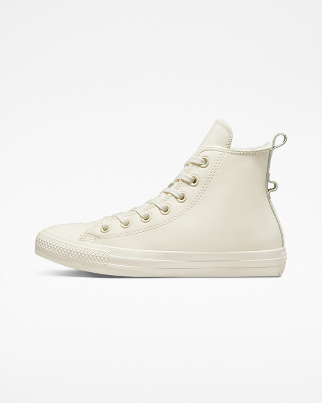 Converse Chuck Taylor All Star Bélelt Bőr Női Magasszárú Cipő Bézs | HU96875