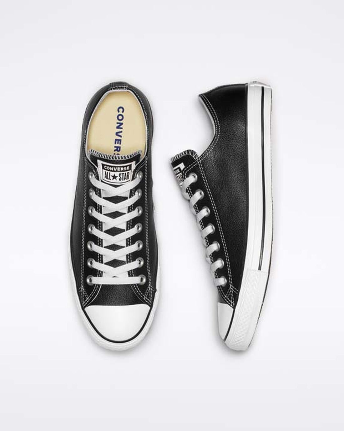 Converse Chuck Taylor All Star Bőr Férfi Tornacipő Fekete | HU06483