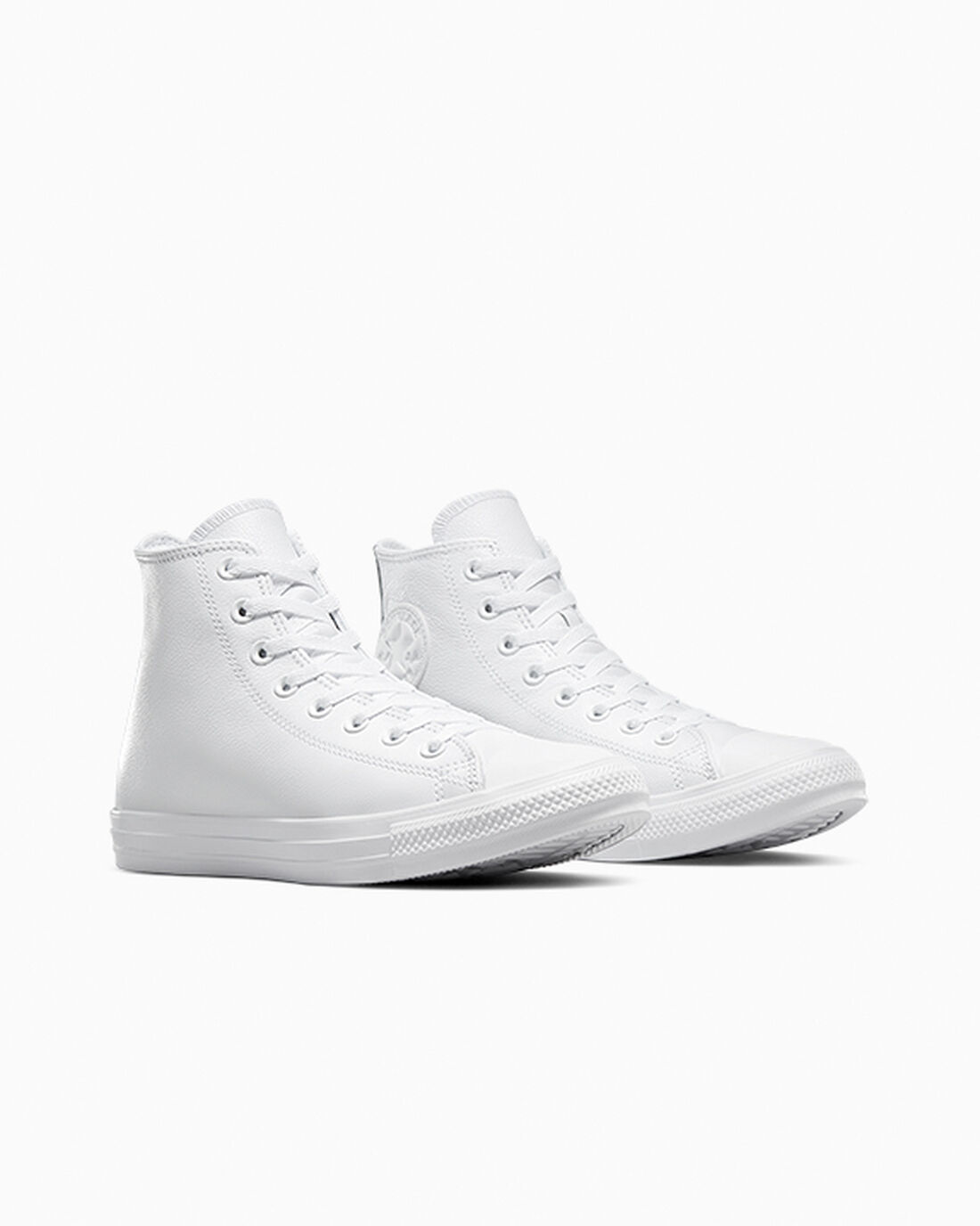 Converse Chuck Taylor All Star Bőr Férfi Magasszárú Cipő Fehér | HU17259