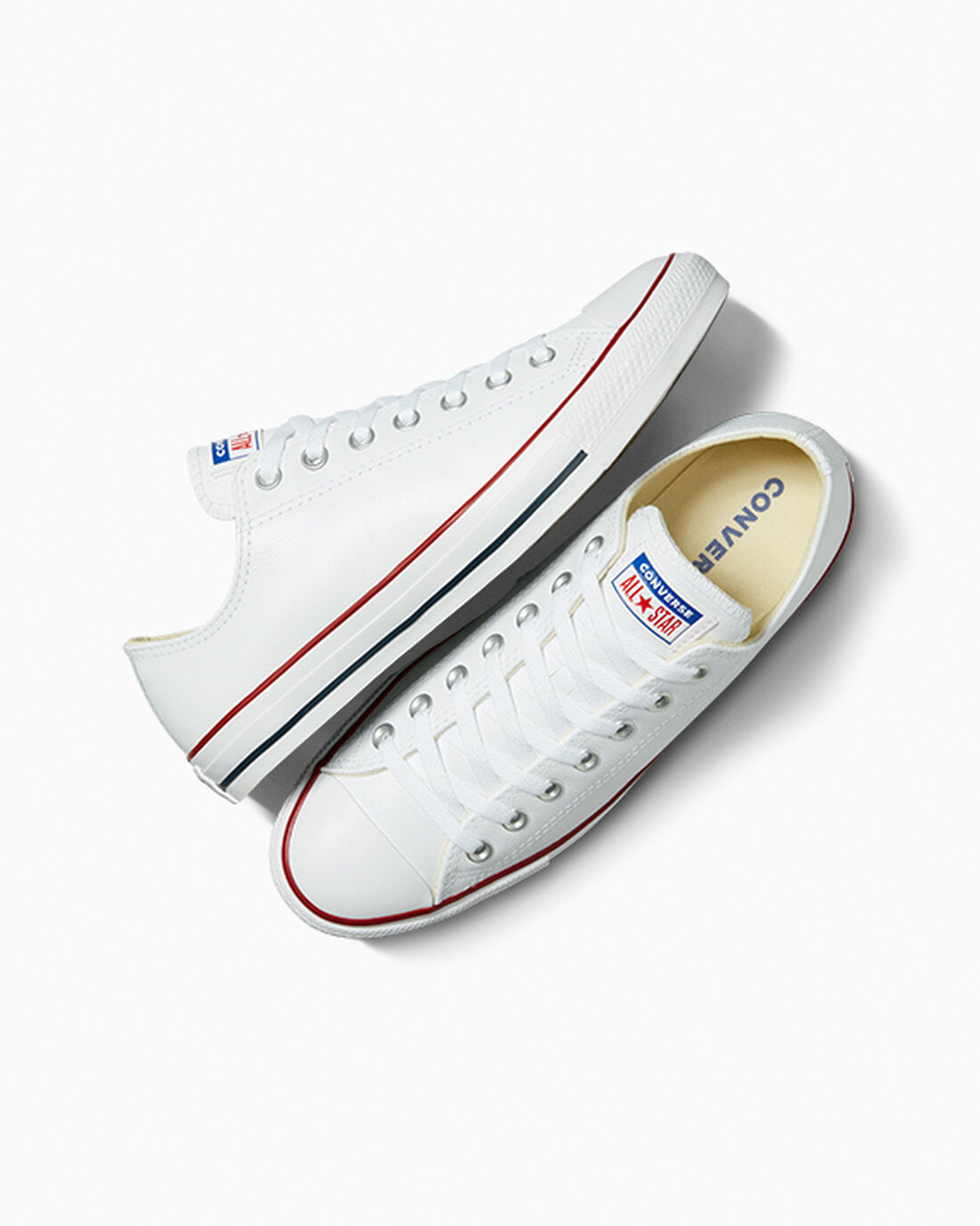 Converse Chuck Taylor All Star Bőr Férfi Tornacipő Fehér | HU19607