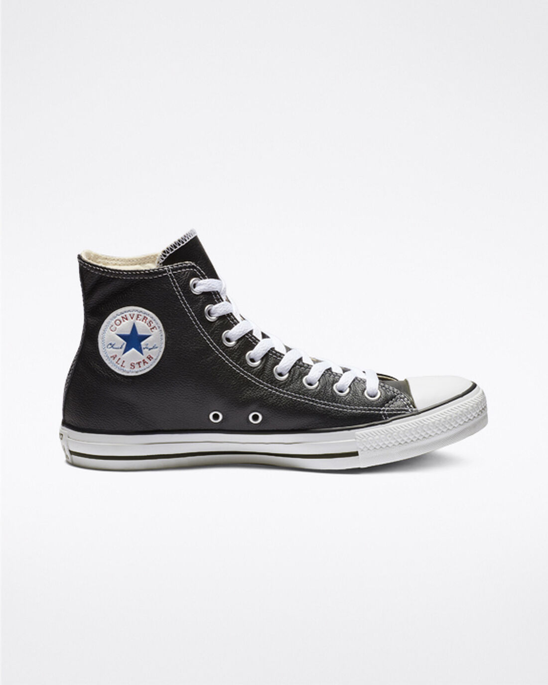 Converse Chuck Taylor All Star Bőr Férfi Magasszárú Cipő Fekete | HU23597