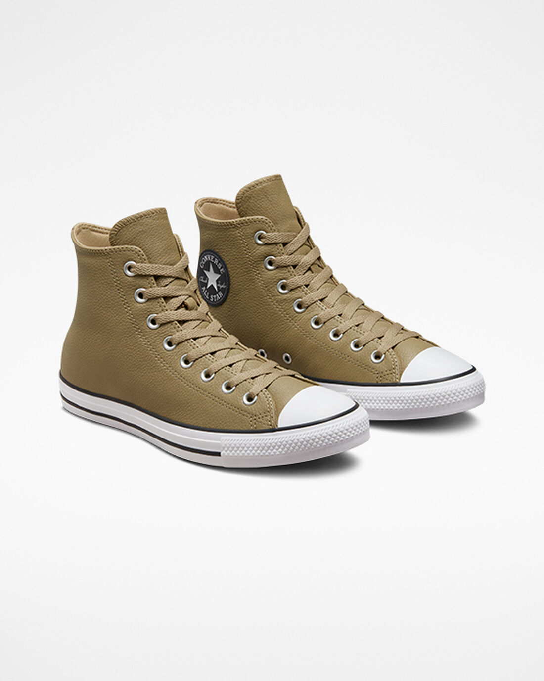 Converse Chuck Taylor All Star Bőr Férfi Magasszárú Cipő Khaki | HU30914