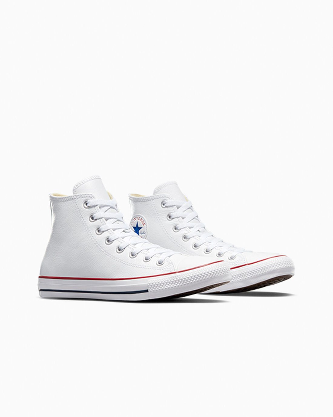 Converse Chuck Taylor All Star Bőr Férfi Magasszárú Cipő Fehér | HU62071